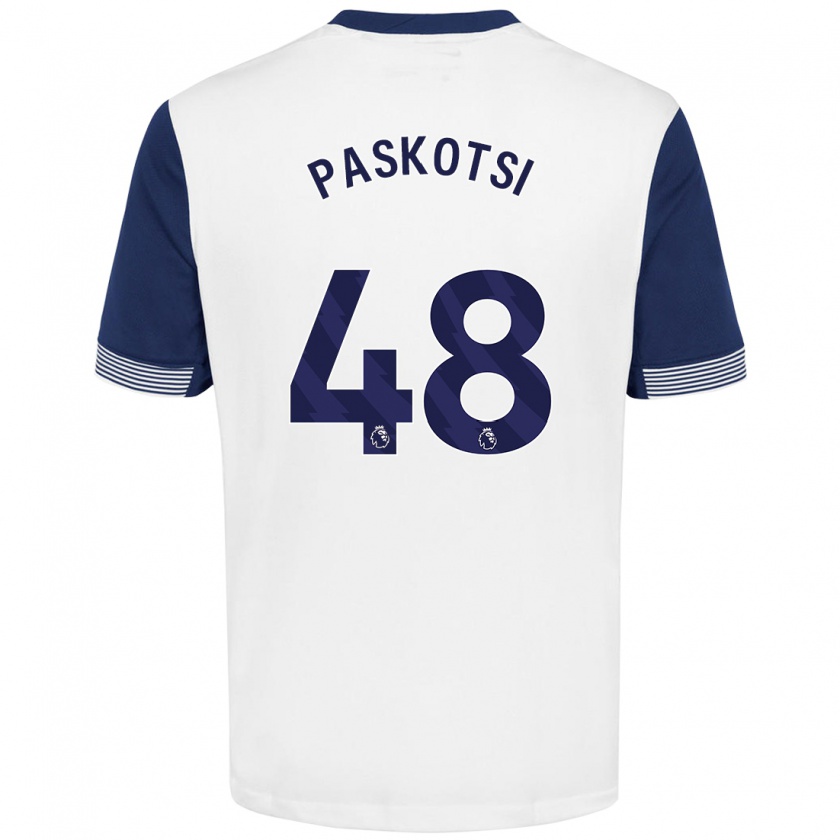 Kandiny Miesten Maksim Paskotsi #48 Valkoinen Sininen Kotipaita 2024/25 Lyhythihainen Paita T-Paita