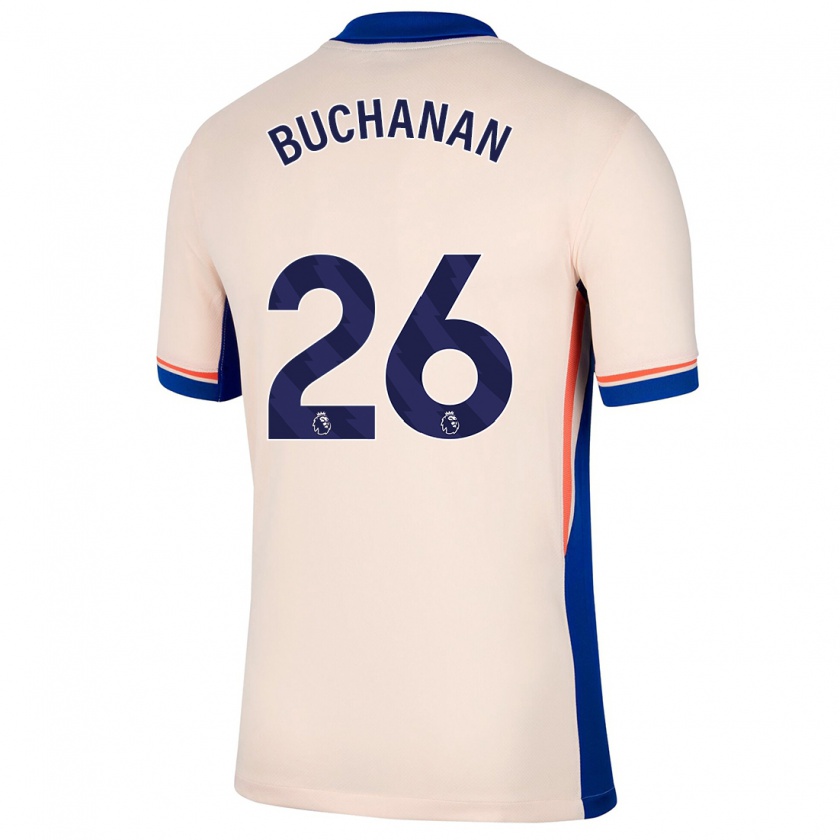 Kandiny Miesten Kadeisha Buchanan #26 Vaalea Beige Vieraspaita 2024/25 Lyhythihainen Paita T-Paita