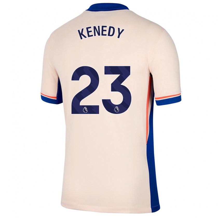 Kandiny Miesten Robert Kenedy #23 Vaalea Beige Vieraspaita 2024/25 Lyhythihainen Paita T-Paita