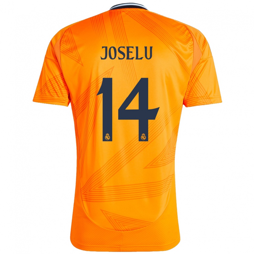 Kandiny Miesten Joselu #14 Oranssi Vieraspaita 2024/25 Lyhythihainen Paita T-Paita