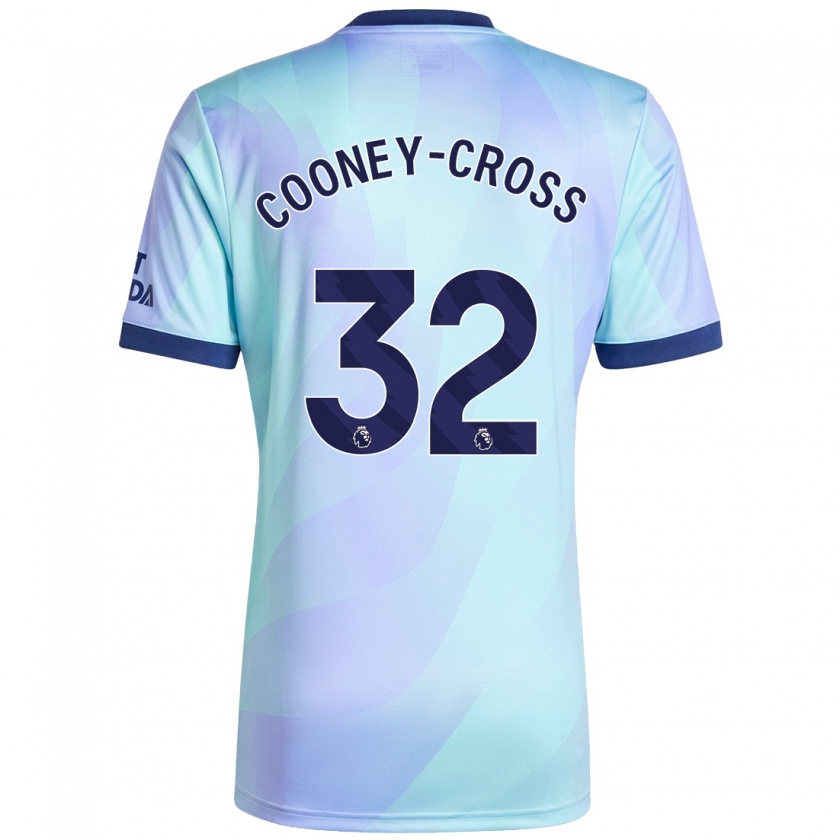 Kandiny Miesten Kyra Cooney-Cross #32 Aqua Kolmas Sarja 2024/25 Lyhythihainen Paita T-Paita