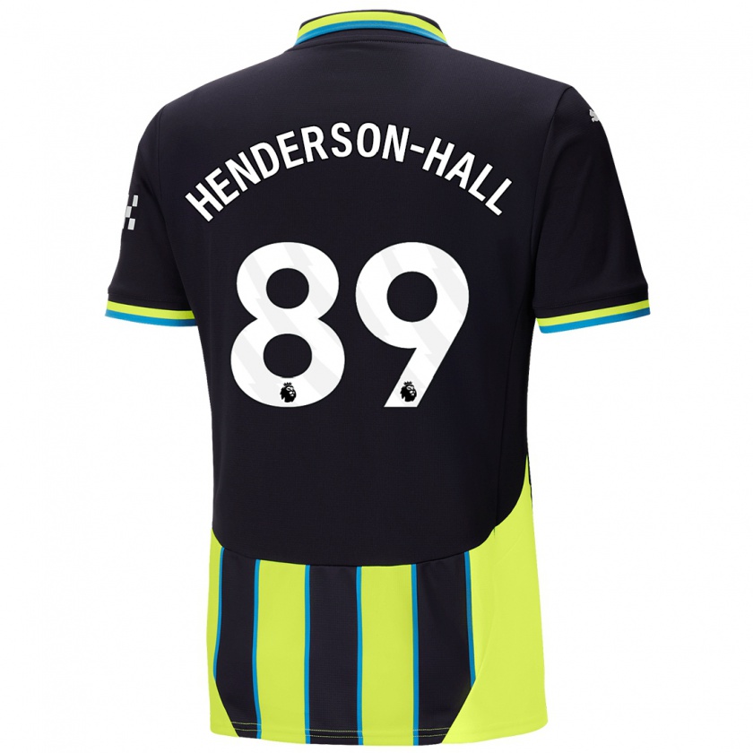 Kandiny Naisten Matty Henderson-Hall #89 Sininen Keltainen Vieraspaita 2024/25 Lyhythihainen Paita T-Paita