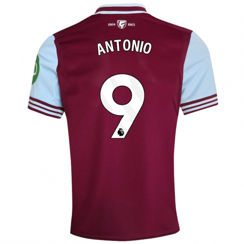 Kandiny Lapset Michail Antonio #9 Tummanpunainen Kotipaita 2024/25 Lyhythihainen Paita T-Paita