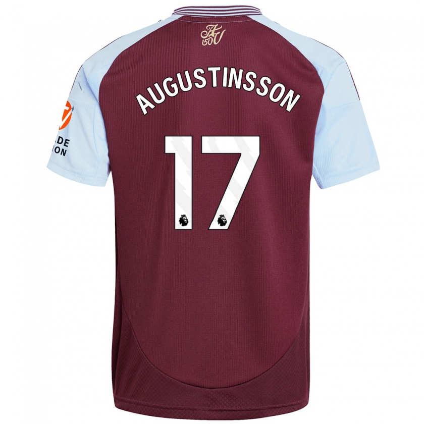 Kandiny Lapset Ludwig Augustinsson #17 Burgundin Taivaansininen Kotipaita 2024/25 Lyhythihainen Paita T-Paita