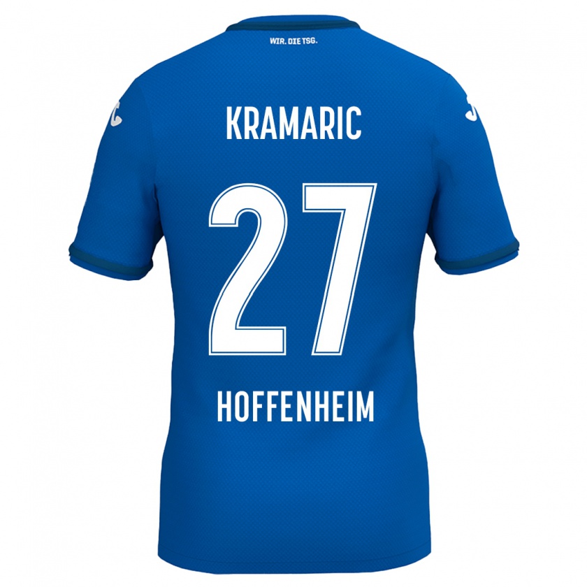 Kandiny Lapset Andrej Kramaric #27 Kuninkaallinen Sininen Kotipaita 2024/25 Lyhythihainen Paita T-Paita