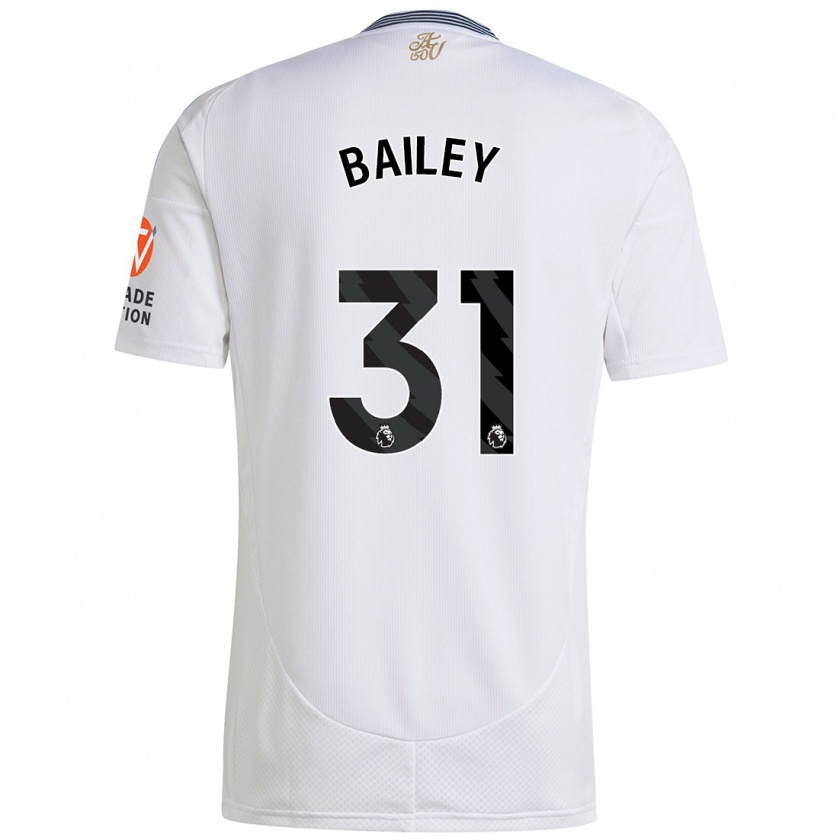 Kandiny Lapset Leon Bailey #31 Valkoinen Vieraspaita 2024/25 Lyhythihainen Paita T-Paita