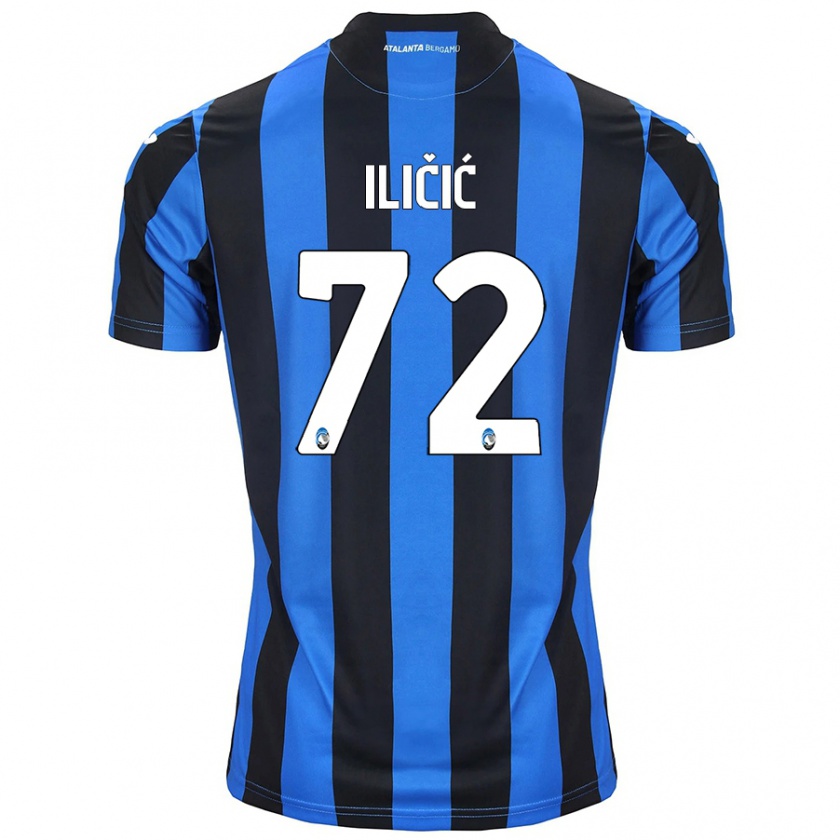 Kandiny Lapset Josip Ilicic #72 Sininen Musta Kotipaita 2024/25 Lyhythihainen Paita T-Paita