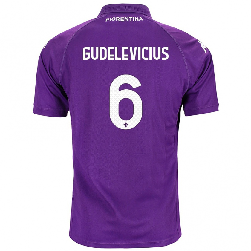 Kandiny Lapset Ernestas Gudelevicius #6 Violetti Kotipaita 2024/25 Lyhythihainen Paita T-Paita