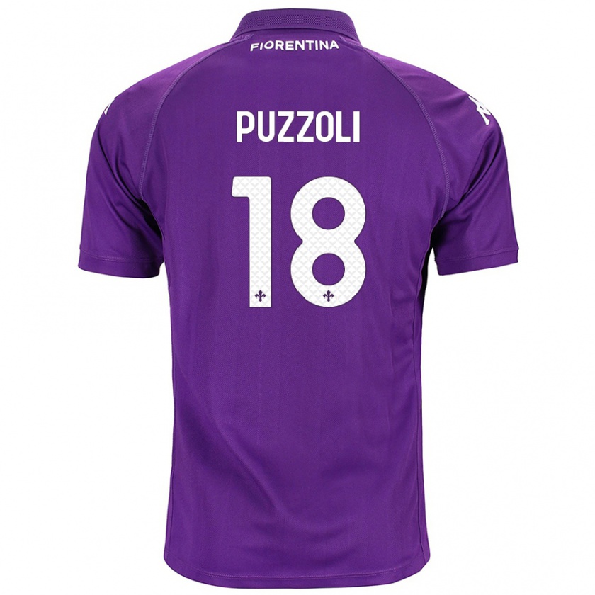 Kandiny Lapset Giorgio Puzzoli #18 Violetti Kotipaita 2024/25 Lyhythihainen Paita T-Paita