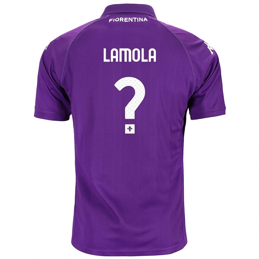 Kandiny Lapset Lorenzo Lamola #0 Violetti Kotipaita 2024/25 Lyhythihainen Paita T-Paita