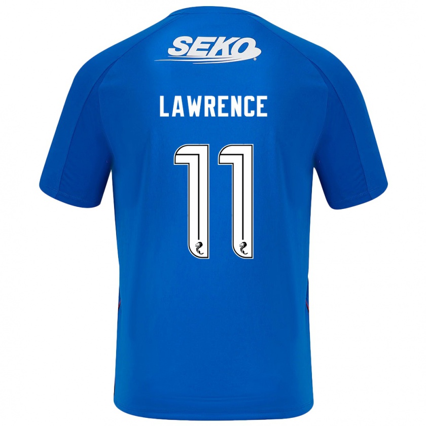 Kandiny Lapset Tom Lawrence #11 Tummansininen Kotipaita 2024/25 Lyhythihainen Paita T-Paita