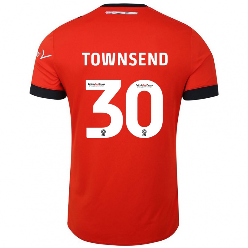 Kandiny Lapset Andros Townsend #30 Oranssi Musta Kotipaita 2024/25 Lyhythihainen Paita T-Paita