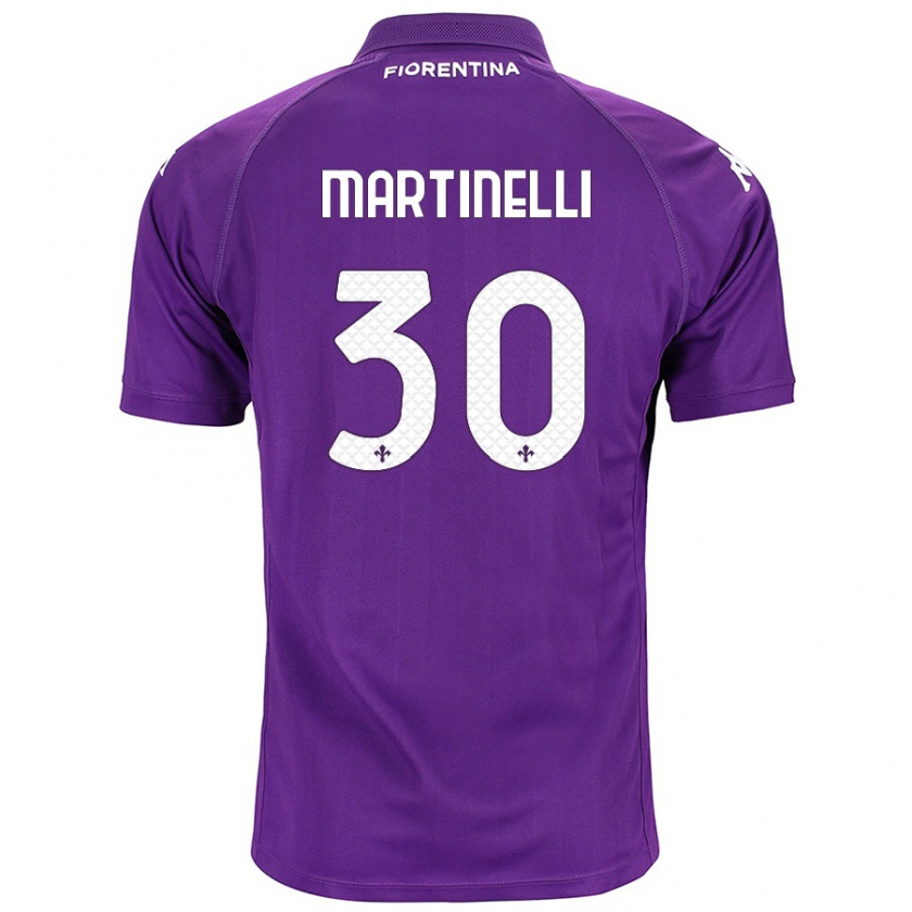 Kandiny Miesten Tommaso Martinelli #30 Violetti Kotipaita 2024/25 Lyhythihainen Paita T-Paita