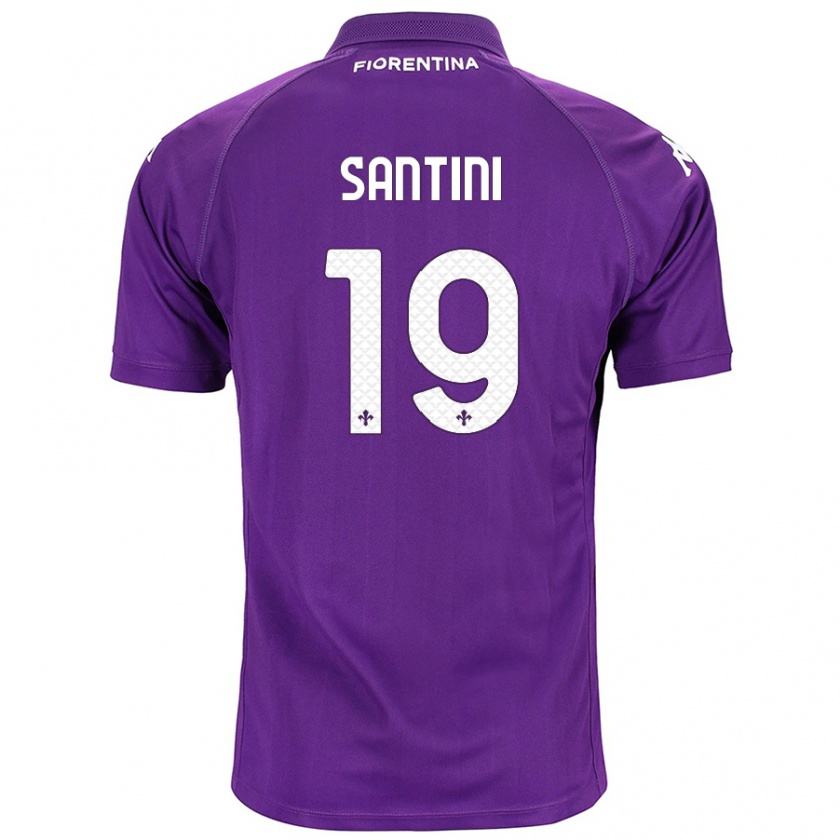 Kandiny Miesten Margherita Santini #19 Violetti Kotipaita 2024/25 Lyhythihainen Paita T-Paita