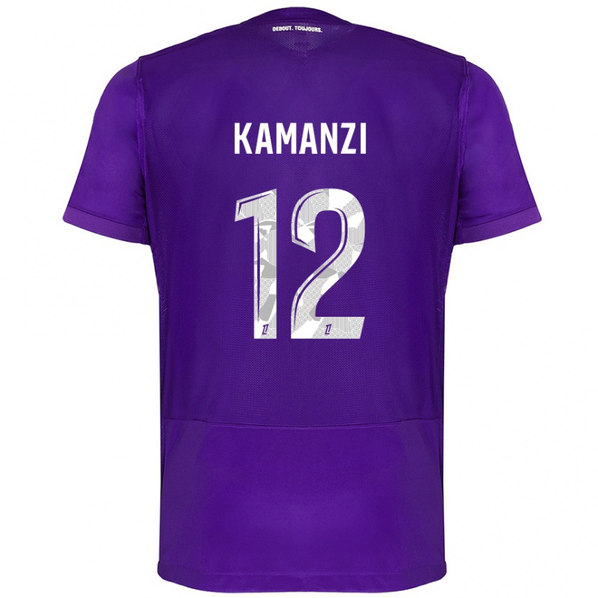 Kandiny Miesten Warren Kamanzi #12 Violetti Valkoinen Kotipaita 2024/25 Lyhythihainen Paita T-Paita