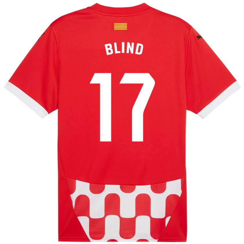 Kandiny Miesten Daley Blind #17 Punainen Valkoinen Kotipaita 2024/25 Lyhythihainen Paita T-Paita