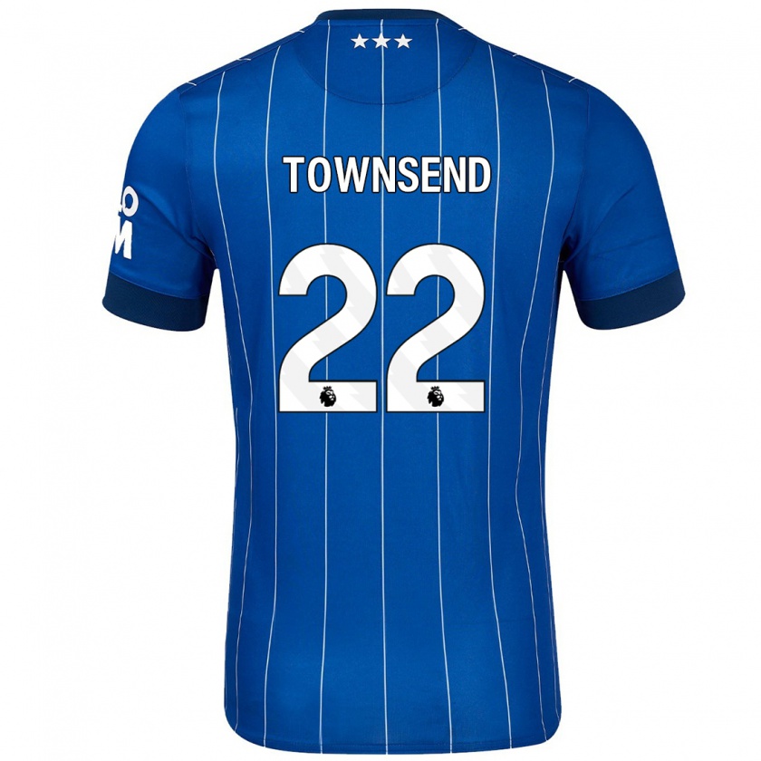 Kandiny Miesten Conor Townsend #22 Tummansininen Kotipaita 2024/25 Lyhythihainen Paita T-Paita