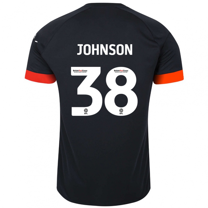 Kandiny Miesten Joe Johnson #38 Musta Oranssi Vieraspaita 2024/25 Lyhythihainen Paita T-Paita