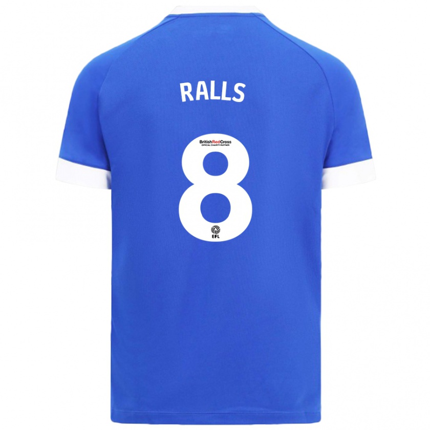 Kandiny Lapset Joe Ralls #8 Taivaansininen Kotipaita 2024/25 Lyhythihainen Paita T-Paita