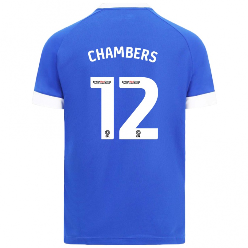 Kandiny Lapset Calum Chambers #12 Taivaansininen Kotipaita 2024/25 Lyhythihainen Paita T-Paita