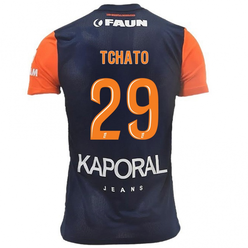 Kandiny Lapset Enzo Tchato #29 Tummansininen Oranssi Kotipaita 2024/25 Lyhythihainen Paita T-Paita