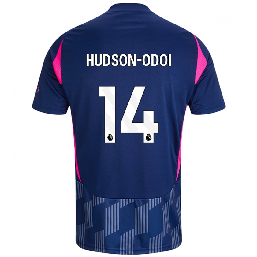 Kandiny Lapset Callum Hudson-Odoi #14 Kuninkaallinen Pinkki Vieraspaita 2024/25 Lyhythihainen Paita T-Paita