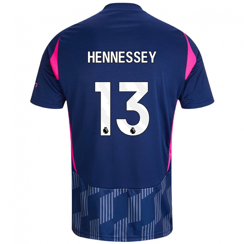 Kandiny Lapset Wayne Hennessey #13 Kuninkaallinen Pinkki Vieraspaita 2024/25 Lyhythihainen Paita T-Paita