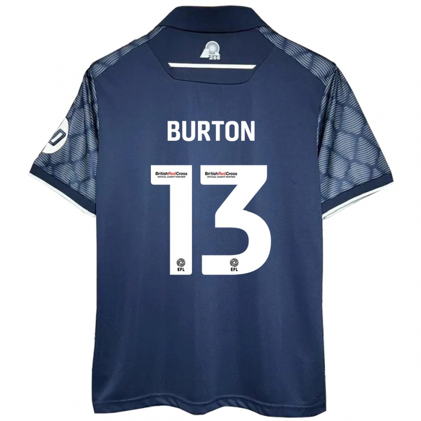 Kandiny Lapset Callum Burton #13 Musta Vieraspaita 2024/25 Lyhythihainen Paita T-Paita