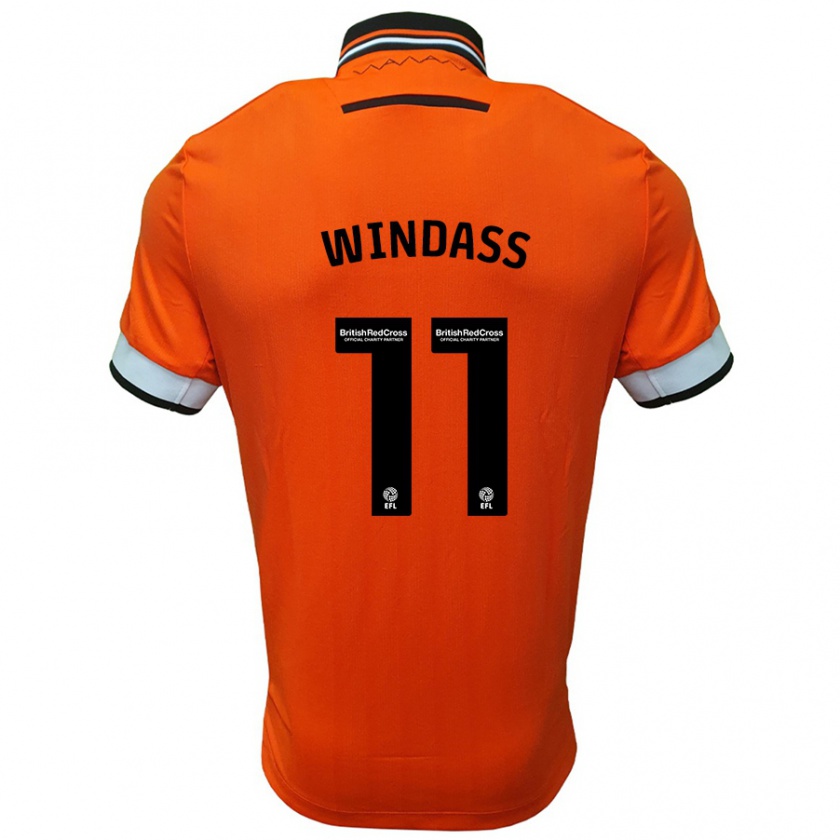 Kandiny Lapset Josh Windass #11 Oranssi Valkoinen Vieraspaita 2024/25 Lyhythihainen Paita T-Paita