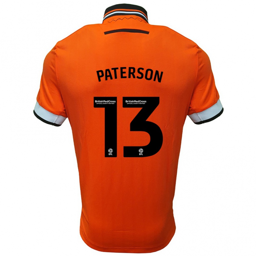 Kandiny Lapset Callum Paterson #13 Oranssi Valkoinen Vieraspaita 2024/25 Lyhythihainen Paita T-Paita