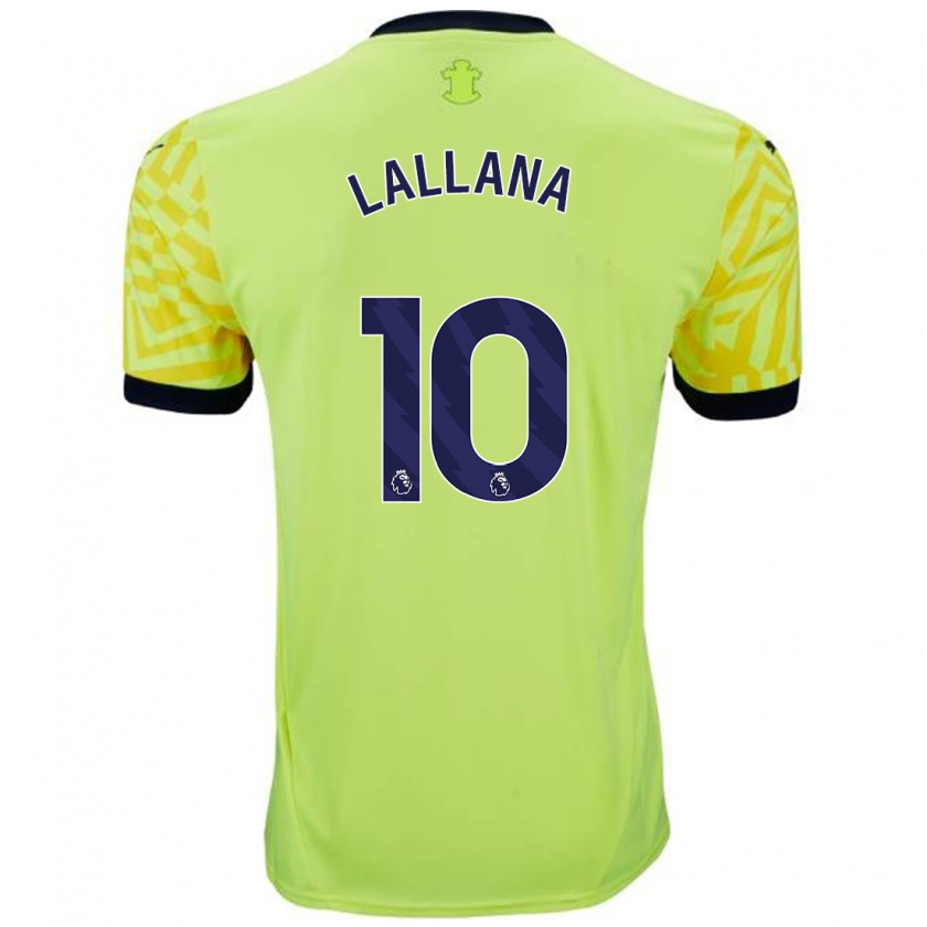 Kandiny Lapset Adam Lallana #10 Keltainen Vieraspaita 2024/25 Lyhythihainen Paita T-Paita