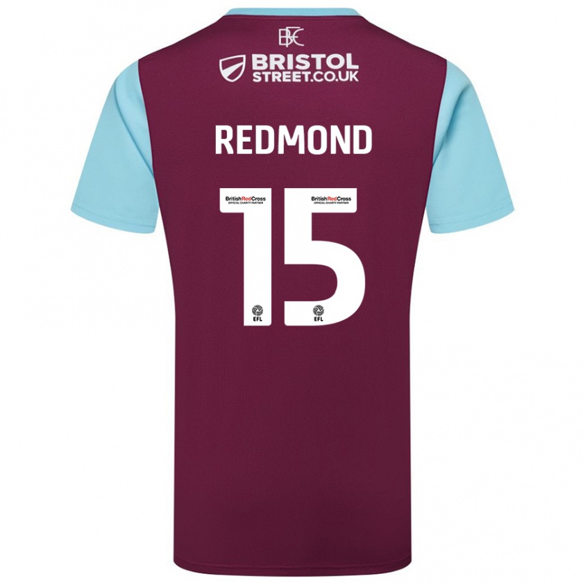 Kandiny Miesten Nathan Redmond #15 Burgundin Taivaansininen Kotipaita 2024/25 Lyhythihainen Paita T-Paita