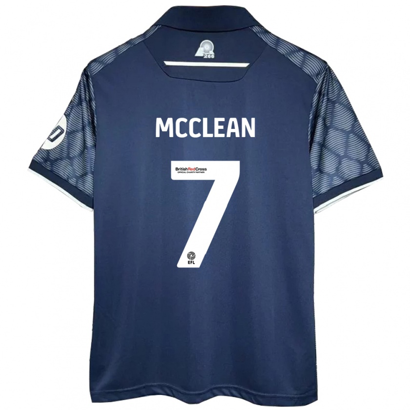 Kandiny Miesten James Mcclean #7 Musta Vieraspaita 2024/25 Lyhythihainen Paita T-Paita