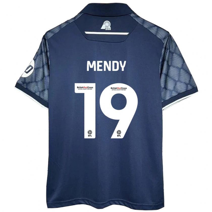 Kandiny Miesten Jacob Mendy #19 Musta Vieraspaita 2024/25 Lyhythihainen Paita T-Paita