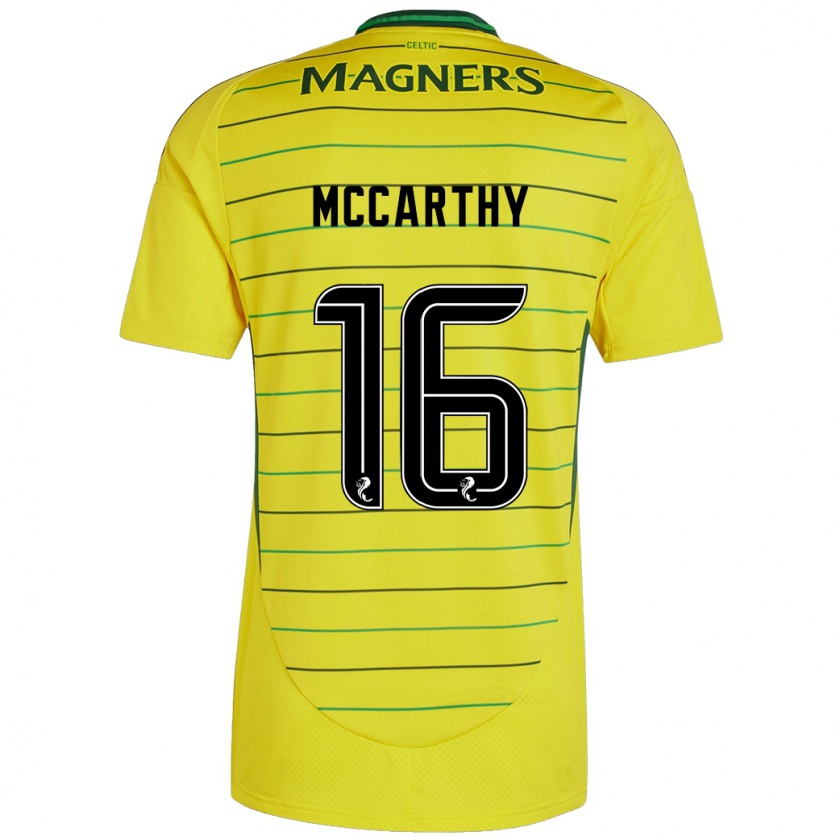 Kandiny Naisten James Mccarthy #16 Keltainen Vieraspaita 2024/25 Lyhythihainen Paita T-Paita