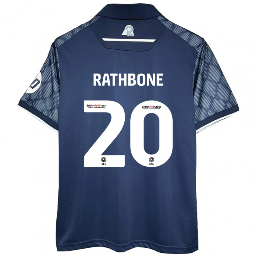 Kandiny Naisten Ollie Rathbone #20 Musta Vieraspaita 2024/25 Lyhythihainen Paita T-Paita