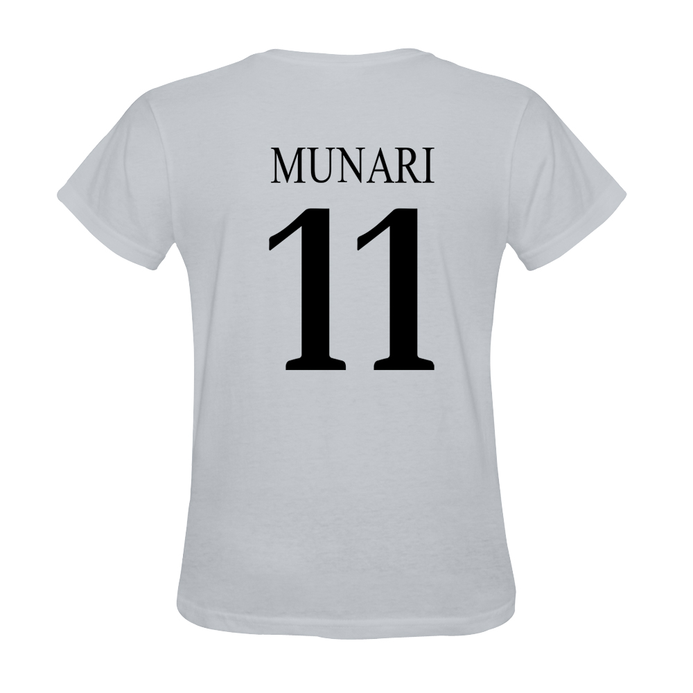 Mens Davide Munari #11 White Jersey T-shirt