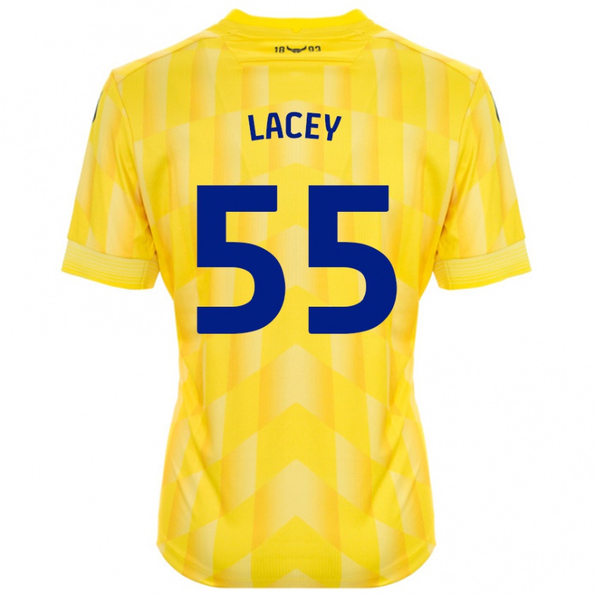 Kandiny Lapset Aaron Lacey #55 Keltainen Kotipaita 2024/25 Lyhythihainen Paita T-Paita