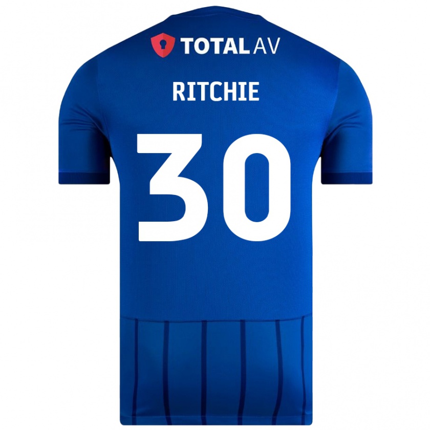 Kandiny Lapset Matt Ritchie #30 Sininen Kotipaita 2024/25 Lyhythihainen Paita T-Paita