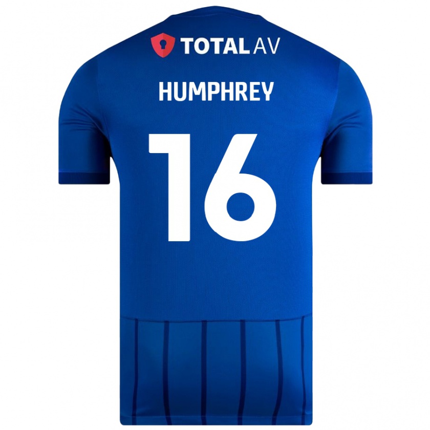 Kandiny Lapset Ella Humphrey #16 Sininen Kotipaita 2024/25 Lyhythihainen Paita T-Paita