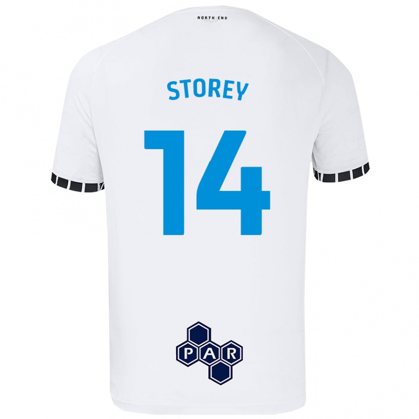 Kandiny Lapset Jordan Storey #14 Valkoinen Kotipaita 2024/25 Lyhythihainen Paita T-Paita