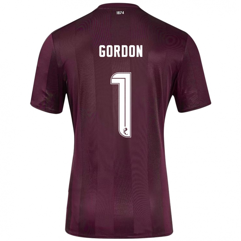 Kandiny Lapset Craig Gordon #1 Burgundia Kotipaita 2024/25 Lyhythihainen Paita T-Paita