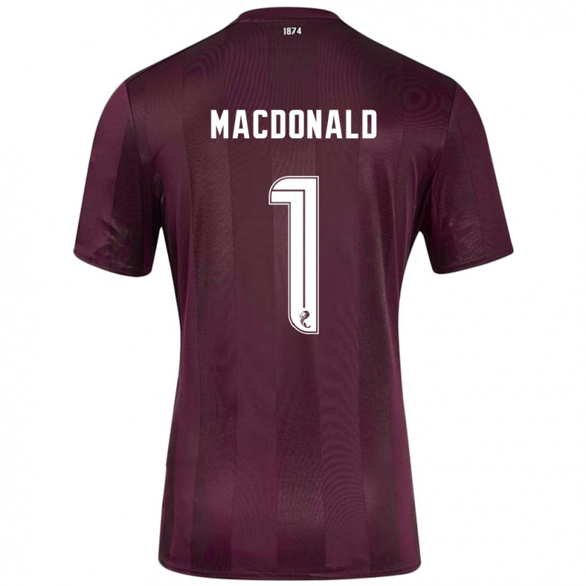 Kandiny Lapset Jamie Macdonald #1 Burgundia Kotipaita 2024/25 Lyhythihainen Paita T-Paita