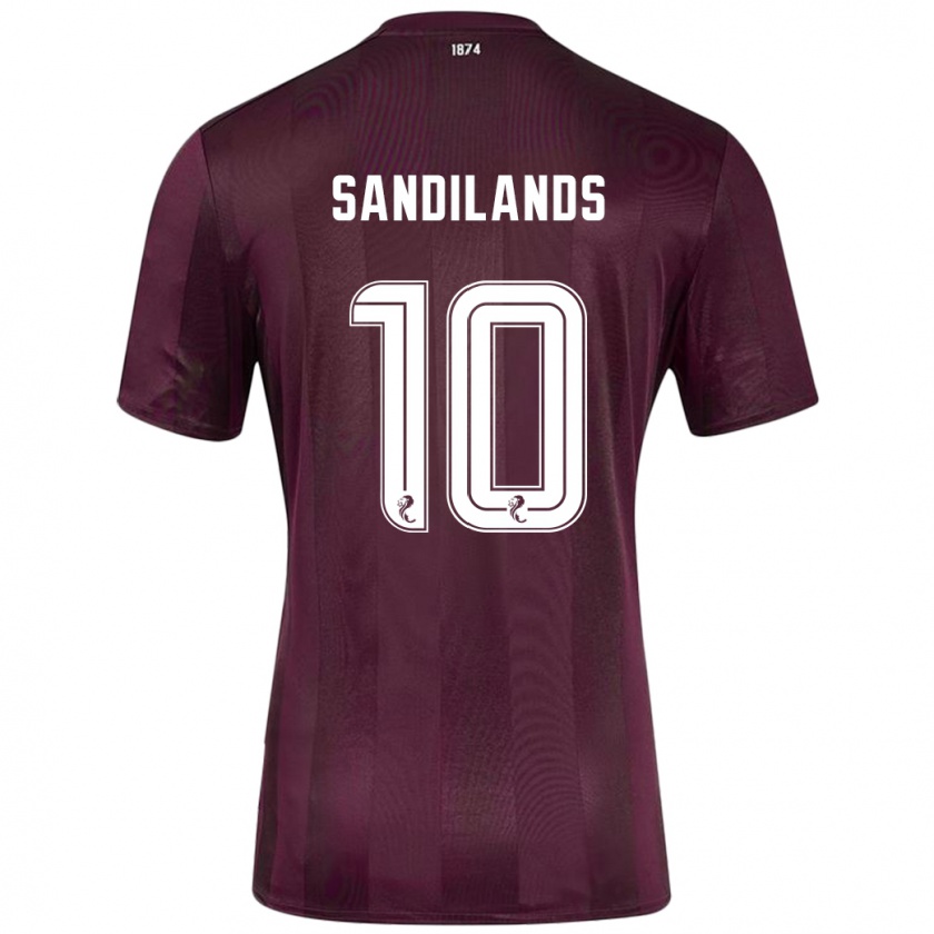 Kandiny Lapset Callum Sandilands #10 Burgundia Kotipaita 2024/25 Lyhythihainen Paita T-Paita