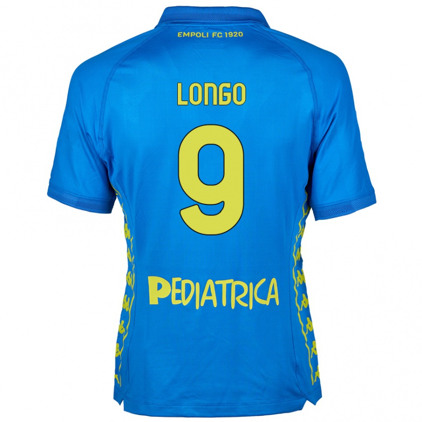 Kandiny Lapset Mattia Longo #9 Sininen Kotipaita 2024/25 Lyhythihainen Paita T-Paita