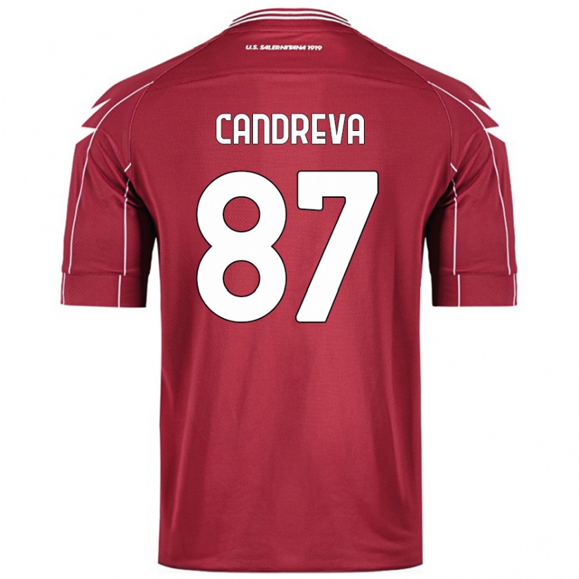 Kandiny Lapset Antonio Candreva #87 Burgundia Kotipaita 2024/25 Lyhythihainen Paita T-Paita