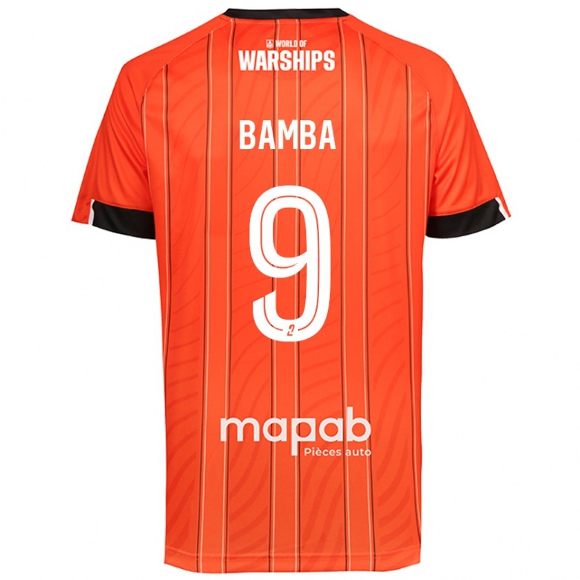 Kandiny Lapset Mohamed Bamba #9 Oranssi Kotipaita 2024/25 Lyhythihainen Paita T-Paita