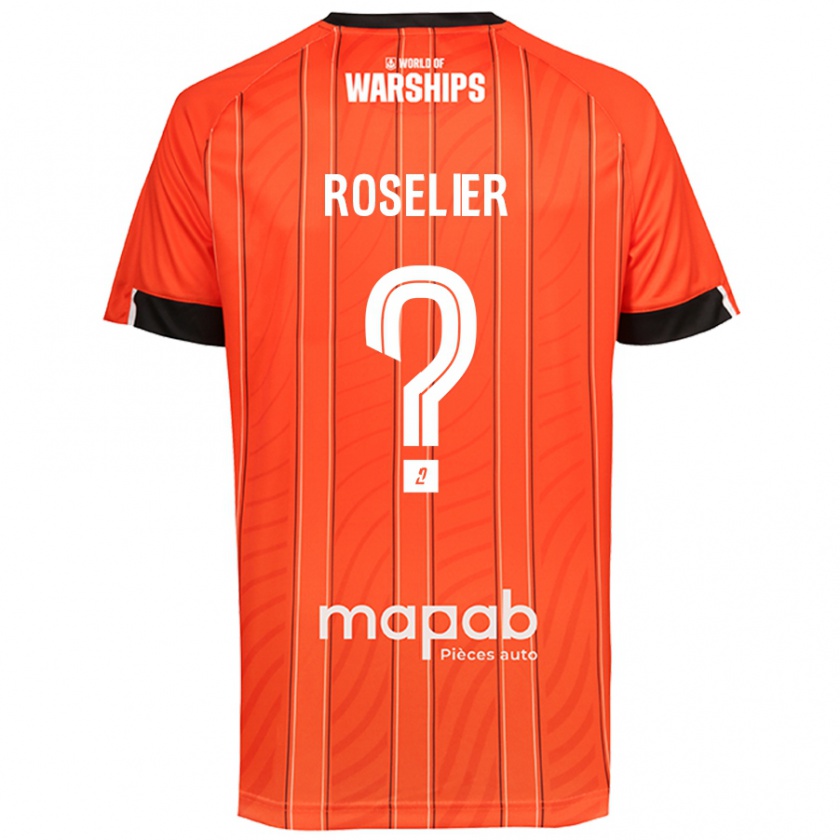 Kandiny Lapset Nathan Roselier #0 Oranssi Kotipaita 2024/25 Lyhythihainen Paita T-Paita