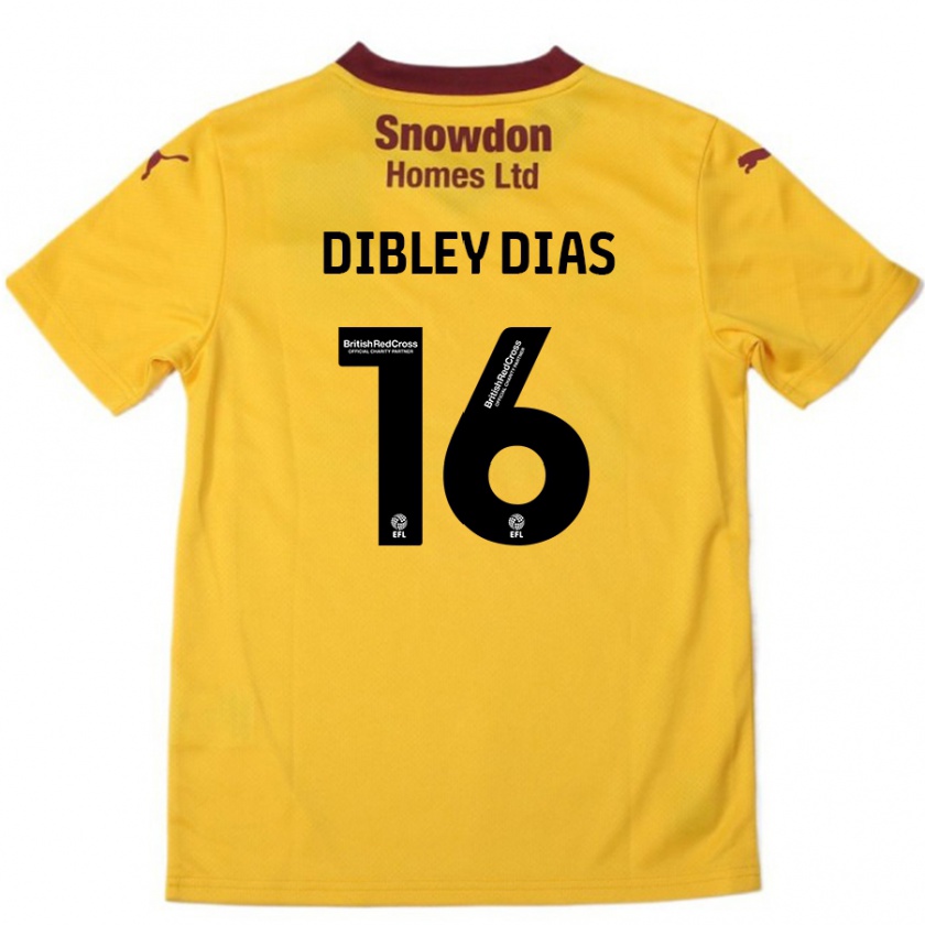 Kandiny Lapset Matt Dibley-Dias #16 Oranssi Burgundy Vieraspaita 2024/25 Lyhythihainen Paita T-Paita