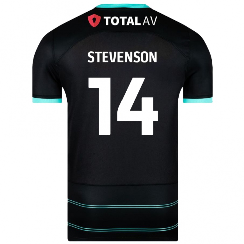 Kandiny Lapset Ben Stevenson #14 Musta Vieraspaita 2024/25 Lyhythihainen Paita T-Paita